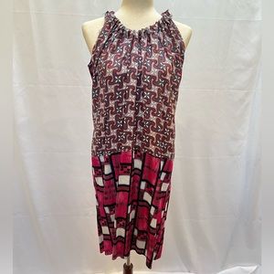 Vintage Marni multi pattern shift dress Summer Edition 2010 size IT 44